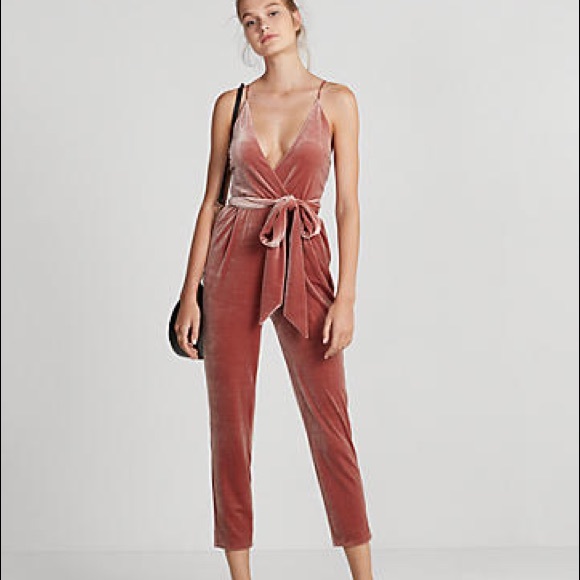 Pants - NWT Express velvet jumpsuit